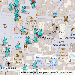 Mappa CAP, 55100 Lucca LU, Italia (0.076)