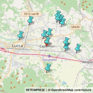 Mappa Via Francesco Banchieri, 55012 Capannori LU, Italia (3.97077)