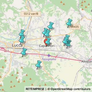 Mappa Via Francesco Banchieri, 55012 Capannori LU, Italia (3.5525)