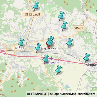 Mappa Via Francesco Banchieri, 55012 Capannori LU, Italia (3.96727)