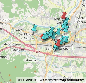 Mappa Via Aldo Muston, 55100 Lucca LU, Italia (1.43667)