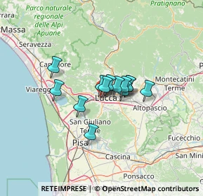 Mappa Via Aldo Muston, 55100 Lucca LU, Italia (7.96692)