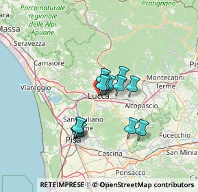 Mappa Piazza del Giglio, 55100 Lucca LU, Italia (9.255)