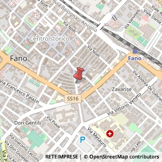 Mappa Via Cavour, 24, 61032 Fano, Pesaro e Urbino (Marche)
