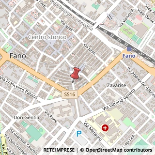 Mappa Via Cavour,  18, 61032 Fano, Pesaro e Urbino (Marche)