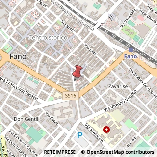 Mappa Via Cavour, 24, 61032 Fano, Pesaro e Urbino (Marche)