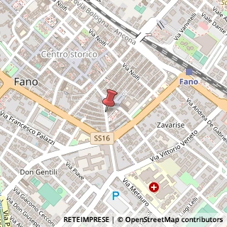 Mappa Via Cavour,  53, 61032 Fano, Pesaro e Urbino (Marche)