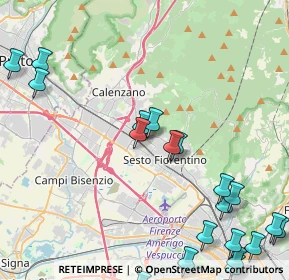 Mappa Via Ippolito Nievo, 50019 Sesto Fiorentino FI, Italia (6.087)