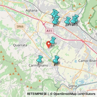 Mappa Via Franco Ciatti, 59100 Prato PO, Italia (4.29545)