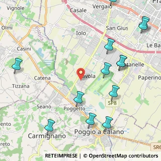 Mappa Via Franco Ciatti, 59100 Prato PO, Italia (2.84077)