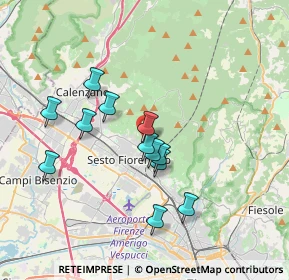 Mappa Via Antonio Vivaldi, 50019 Sesto Fiorentino FI, Italia (3.23917)
