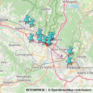 Mappa Via dei Confini, 50010 Campi Bisenzio FI, Italia (5.62091)