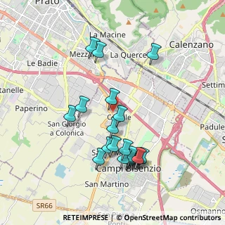 Mappa Via dei Confini, 50010 Campi Bisenzio FI, Italia (1.90211)