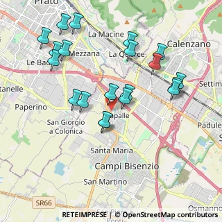 Mappa Via dei Confini, 50010 Campi Bisenzio FI, Italia (2.092)