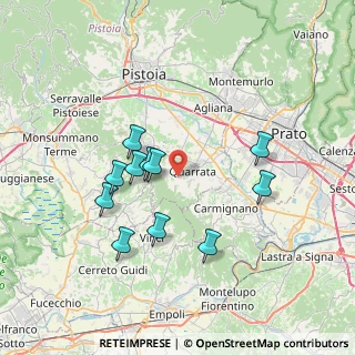 Mappa Via Bargo, 51039 Quarrata PT, Italia (6.80545)