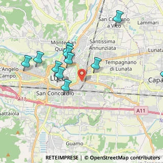Mappa Via Angelo Orzali, 55100 Lucca LU, Italia (2.23167)