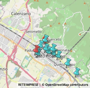 Mappa Via dell'Olmo, 50019 Sesto Fiorentino FI, Italia (1.51364)