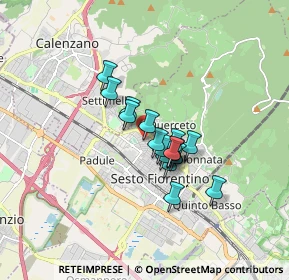 Mappa Via dell'Olmo, 50019 Sesto Fiorentino FI, Italia (1.12471)