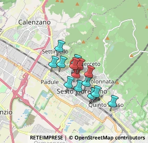 Mappa Via dell'Olmo, 50019 Sesto Fiorentino FI, Italia (1.186)