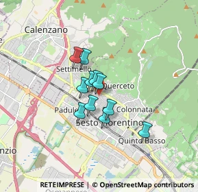 Mappa Via dell'Olmo, 50019 Sesto Fiorentino FI, Italia (1.07818)
