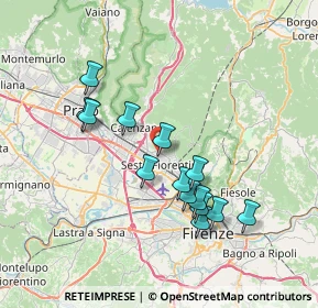 Mappa Via dell'Olmo, 50019 Sesto Fiorentino FI, Italia (6.82929)