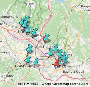 Mappa Via dell'Olmo, 50019 Sesto Fiorentino FI, Italia (7.61)