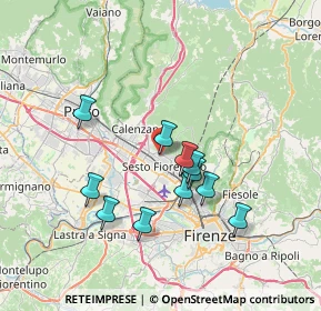 Mappa Via dell'Olmo, 50019 Sesto Fiorentino FI, Italia (6.40364)