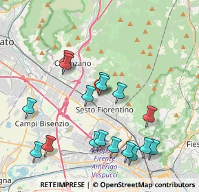 Mappa Via dell'Olmo, 50019 Sesto Fiorentino FI, Italia (4.33941)