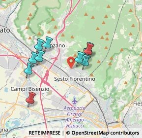Mappa Via dell'Olmo, 50019 Sesto Fiorentino FI, Italia (3.19364)