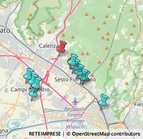 Mappa Via dell'Olmo, 50019 Sesto Fiorentino FI, Italia (3.15455)