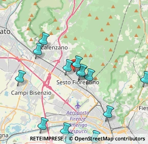 Mappa Via dell'Olmo, 50019 Sesto Fiorentino FI, Italia (4.67286)