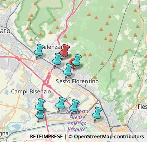 Mappa Via dell'Olmo, 50019 Sesto Fiorentino FI, Italia (3.62091)