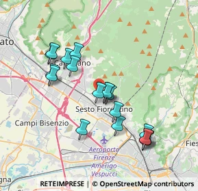 Mappa Via dell'Olmo, 50019 Sesto Fiorentino FI, Italia (3.495)