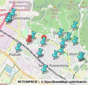 Mappa Via dell'Olmo, 50019 Sesto Fiorentino FI, Italia (1.2055)