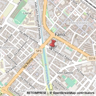 Mappa Via Francesco Palazzi, 63, 61032 Fano, Pesaro e Urbino (Marche)