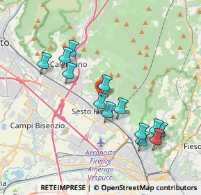Mappa Via Napoli, 50019 Sesto Fiorentino FI, Italia (3.72769)