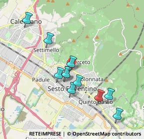 Mappa Via Napoli, 50019 Sesto Fiorentino FI, Italia (1.82636)