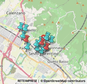 Mappa Via Napoli, 50019 Sesto Fiorentino FI, Italia (1.16875)
