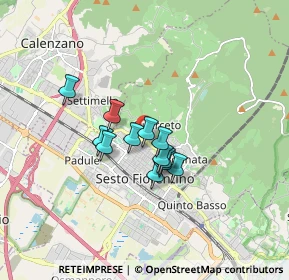 Mappa Via Napoli, 50019 Sesto Fiorentino FI, Italia (1.13917)