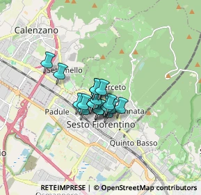 Mappa Via Napoli, 50019 Sesto Fiorentino FI, Italia (0.95211)