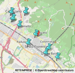 Mappa Via Napoli, 50019 Sesto Fiorentino FI, Italia (2.52167)