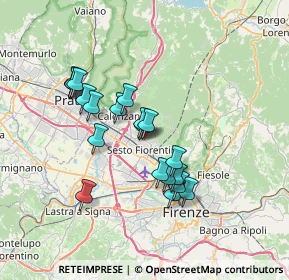 Mappa Via Napoli, 50019 Sesto Fiorentino FI, Italia (6.2405)