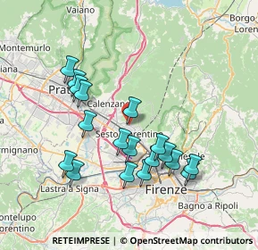 Mappa Via Napoli, 50019 Sesto Fiorentino FI, Italia (7.27778)