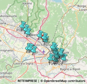 Mappa Via Napoli, 50019 Sesto Fiorentino FI, Italia (6.63)
