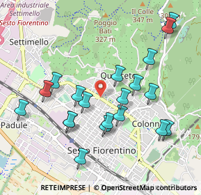 Mappa Via Napoli, 50019 Sesto Fiorentino FI, Italia (1.025)