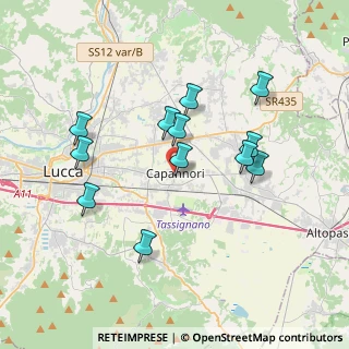 Mappa Via Carlo Piaggia, 55012 Capannori LU, Italia (3.54833)