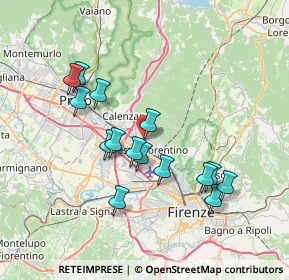 Mappa Via di Calenzano, 50019 Sesto Fiorentino FI, Italia (6.958)