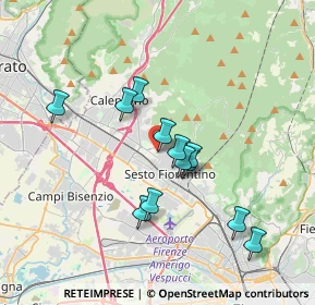 Mappa Via di Calenzano, 50019 Sesto Fiorentino FI, Italia (3.15167)