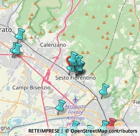 Mappa Via di Calenzano, 50019 Sesto Fiorentino FI, Italia (4.8045)