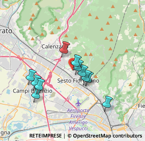 Mappa Via di Calenzano, 50019 Sesto Fiorentino FI, Italia (3.12182)